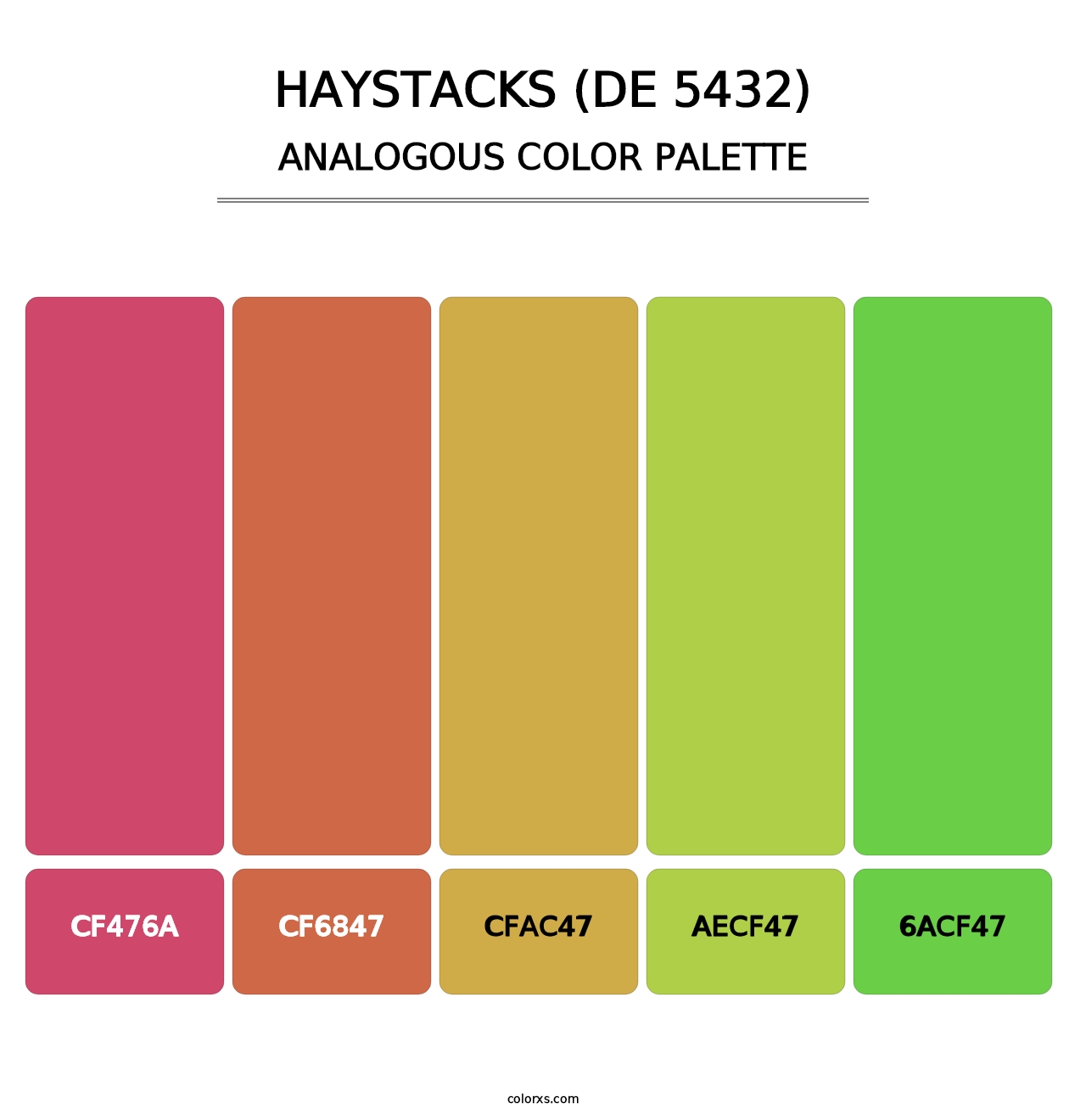 Haystacks (DE 5432) - Analogous Color Palette