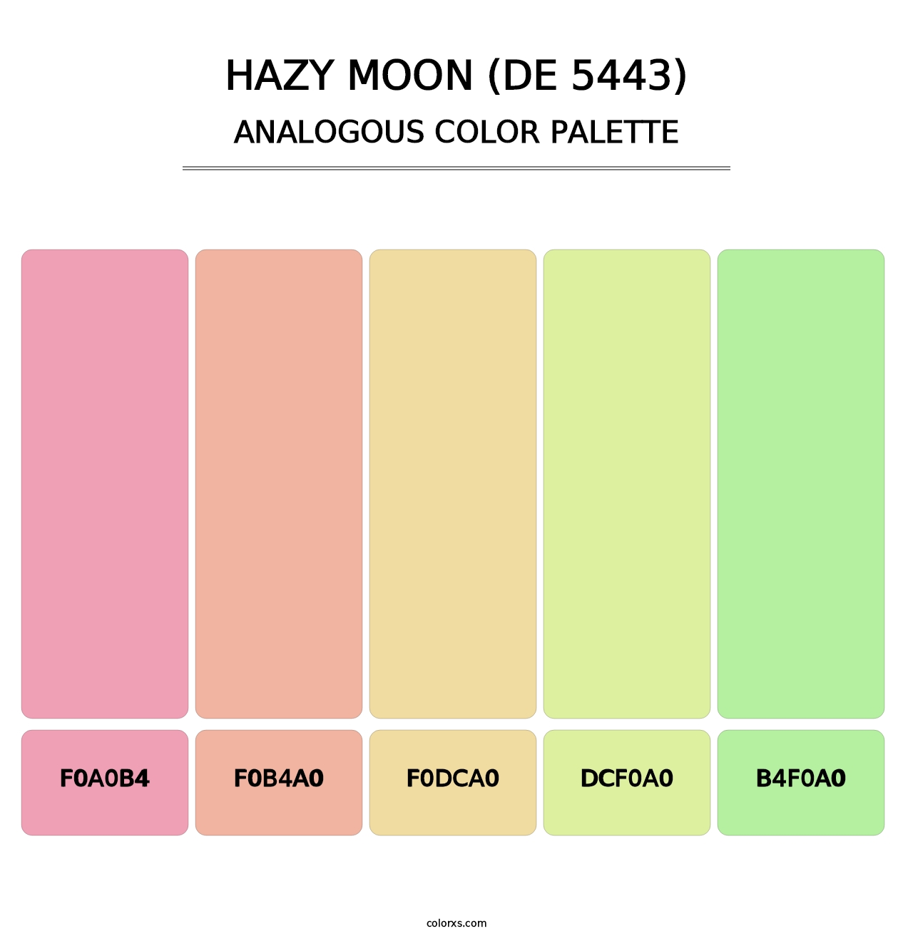 Hazy Moon (DE 5443) - Analogous Color Palette