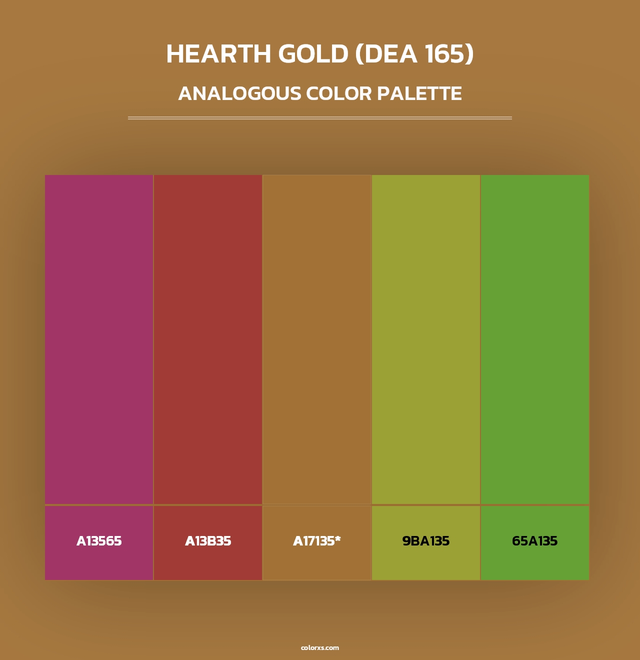 Hearth Gold (DEA 165) - Analogous Color Palette