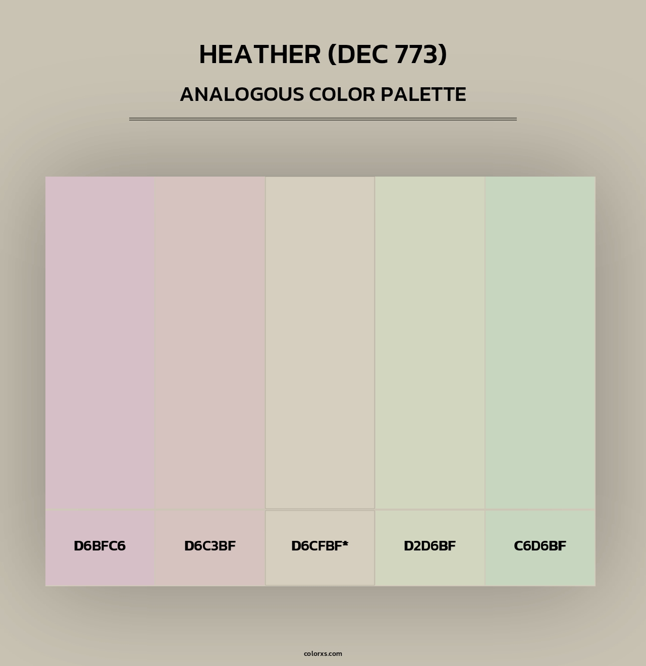 Heather (DEC 773) - Analogous Color Palette