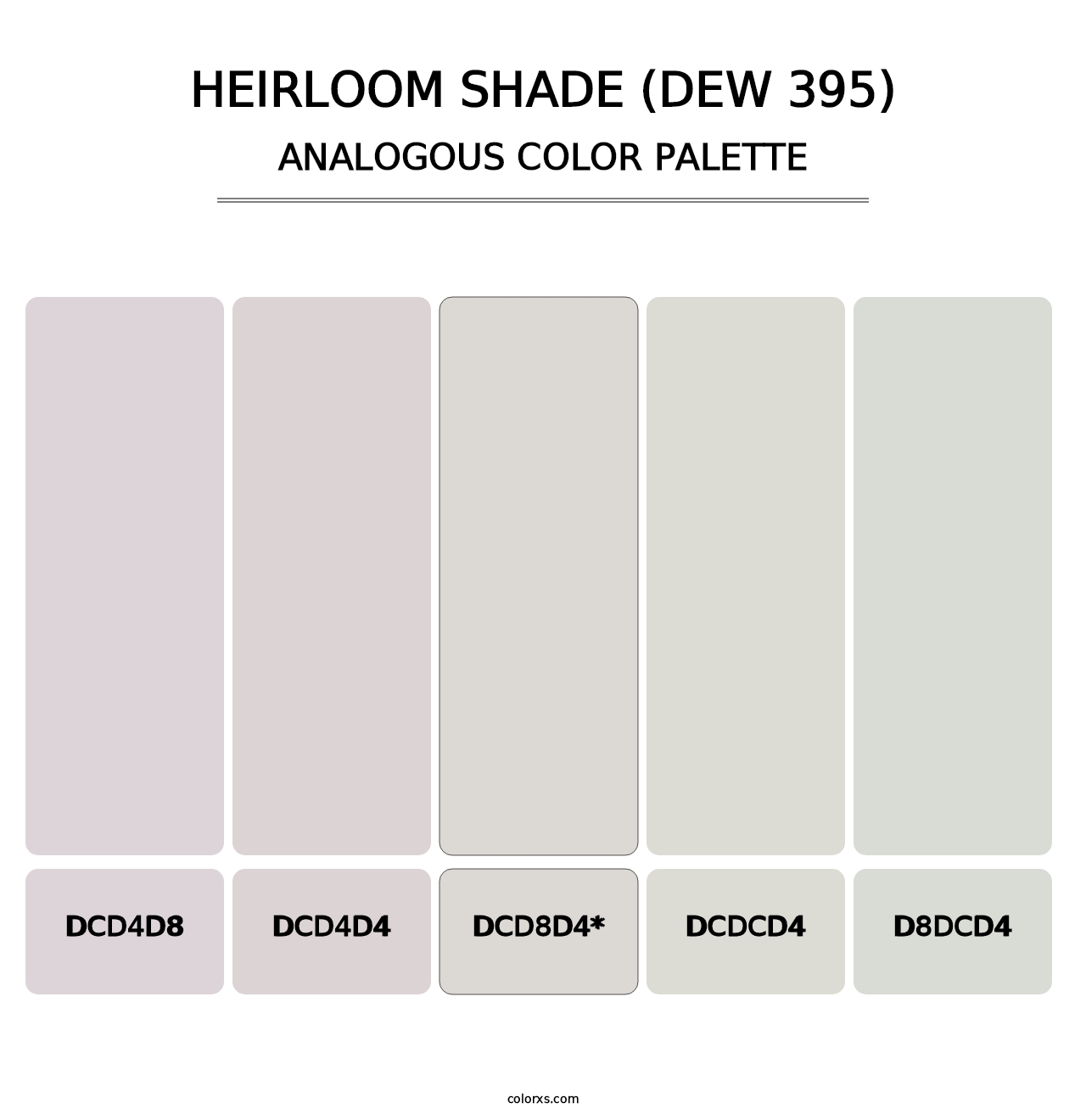 Heirloom Shade (DEW 395) - Analogous Color Palette