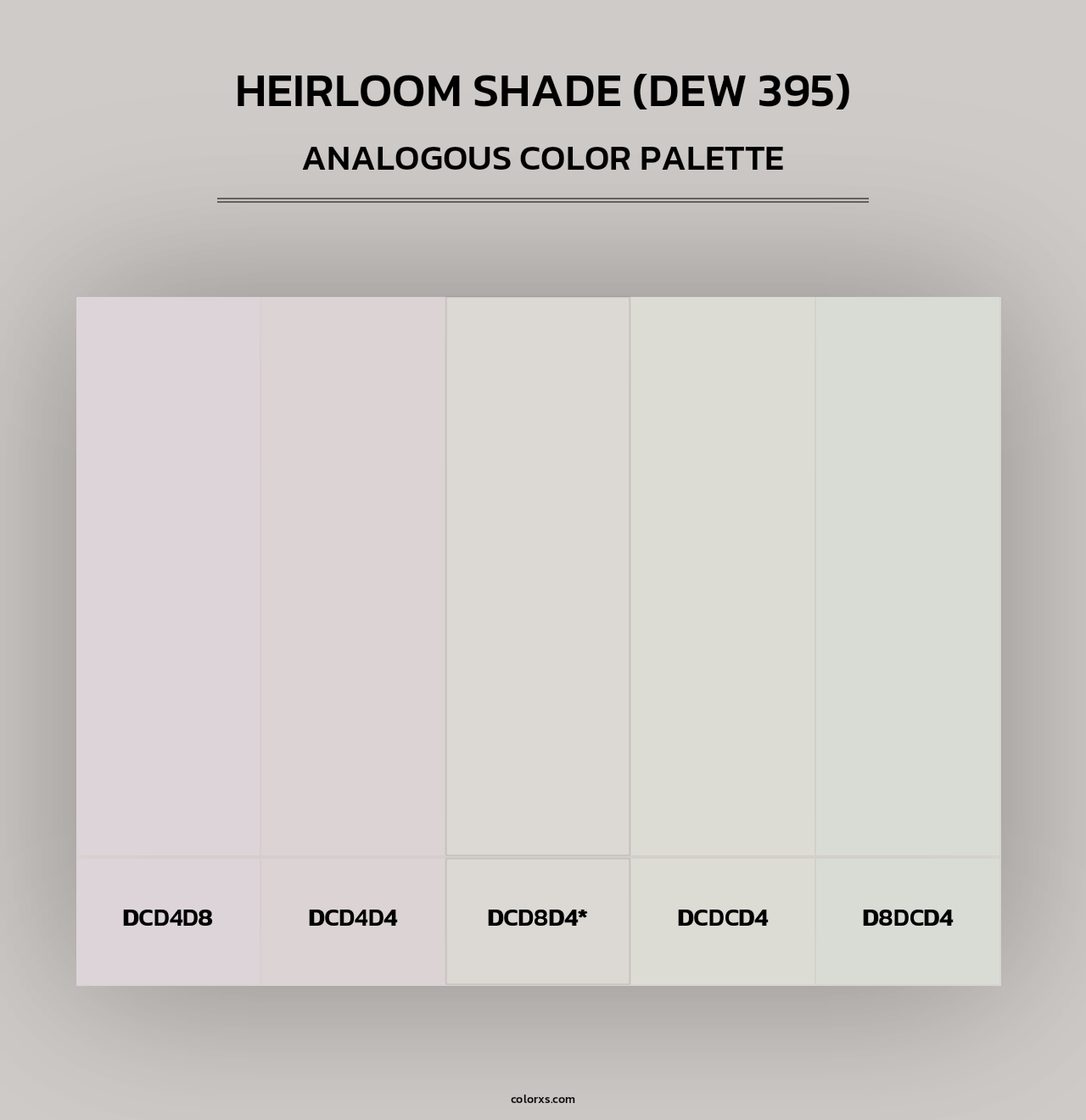 Heirloom Shade (DEW 395) - Analogous Color Palette