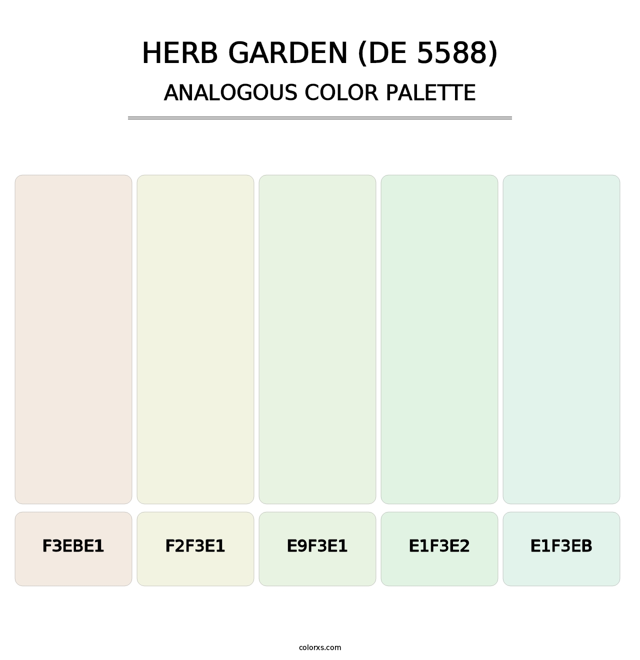 Herb Garden (DE 5588) - Analogous Color Palette