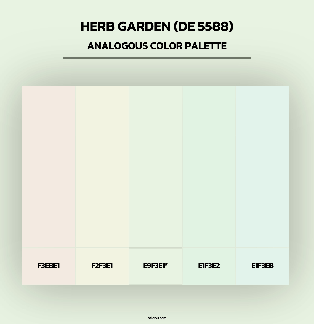 Herb Garden (DE 5588) - Analogous Color Palette