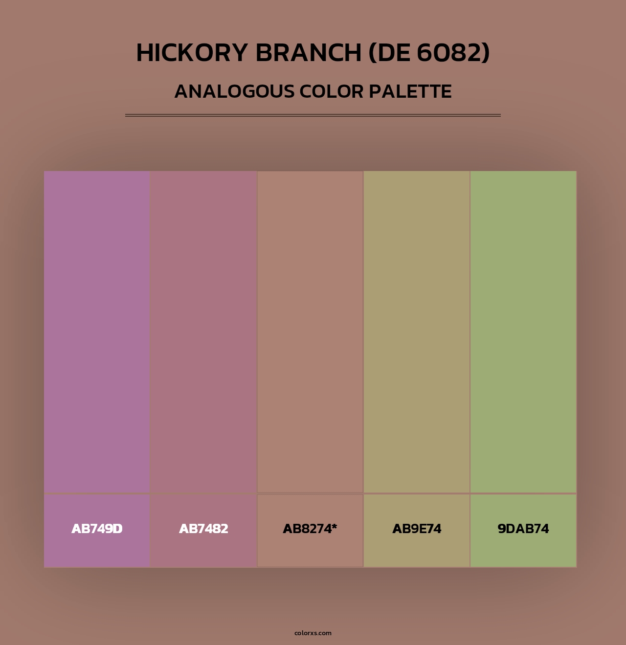 Hickory Branch (DE 6082) - Analogous Color Palette
