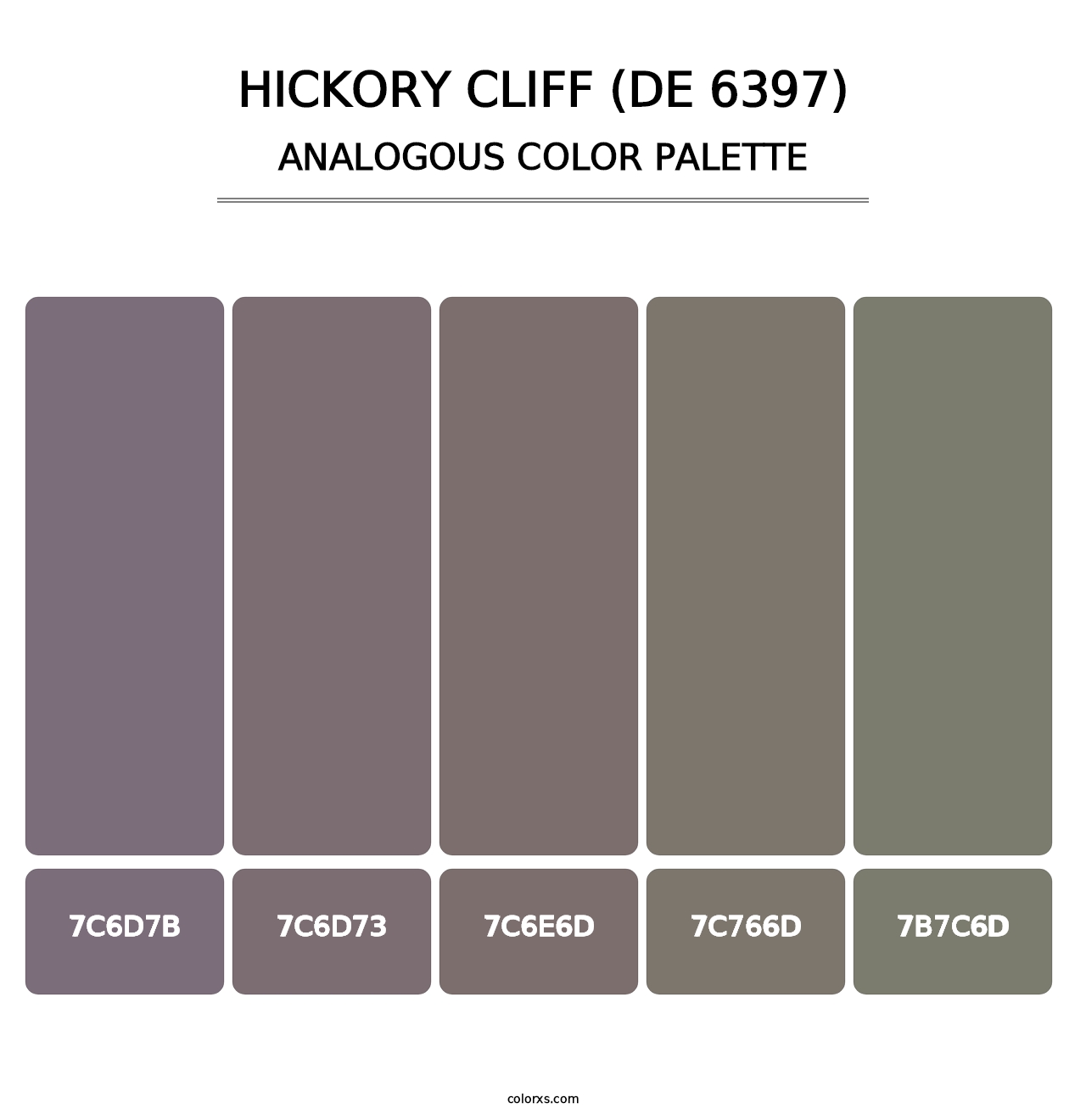 Hickory Cliff (DE 6397) - Analogous Color Palette