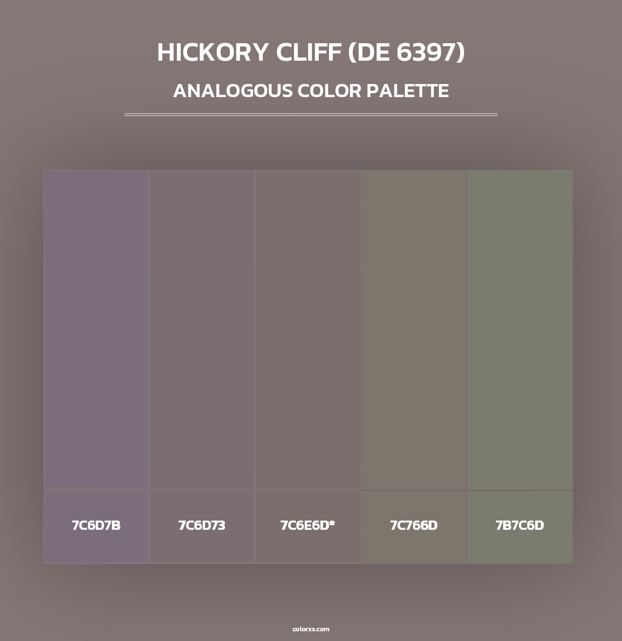 Hickory Cliff (DE 6397) - Analogous Color Palette