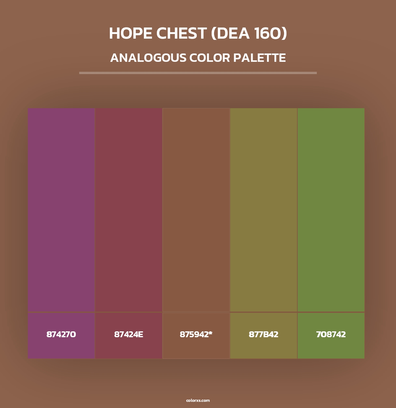 Hope Chest (DEA 160) - Analogous Color Palette