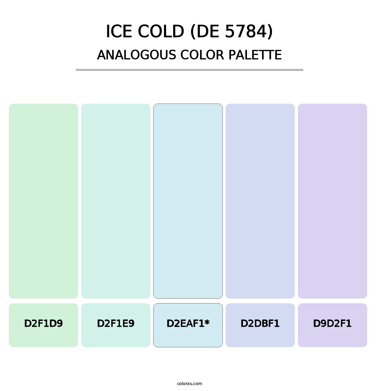 Ice Cold (DE 5784) - Analogous Color Palette