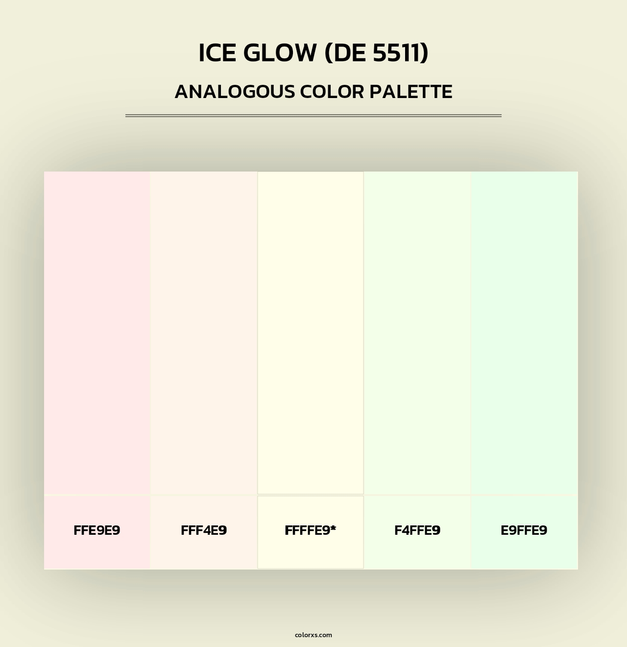 Ice Glow (DE 5511) - Analogous Color Palette