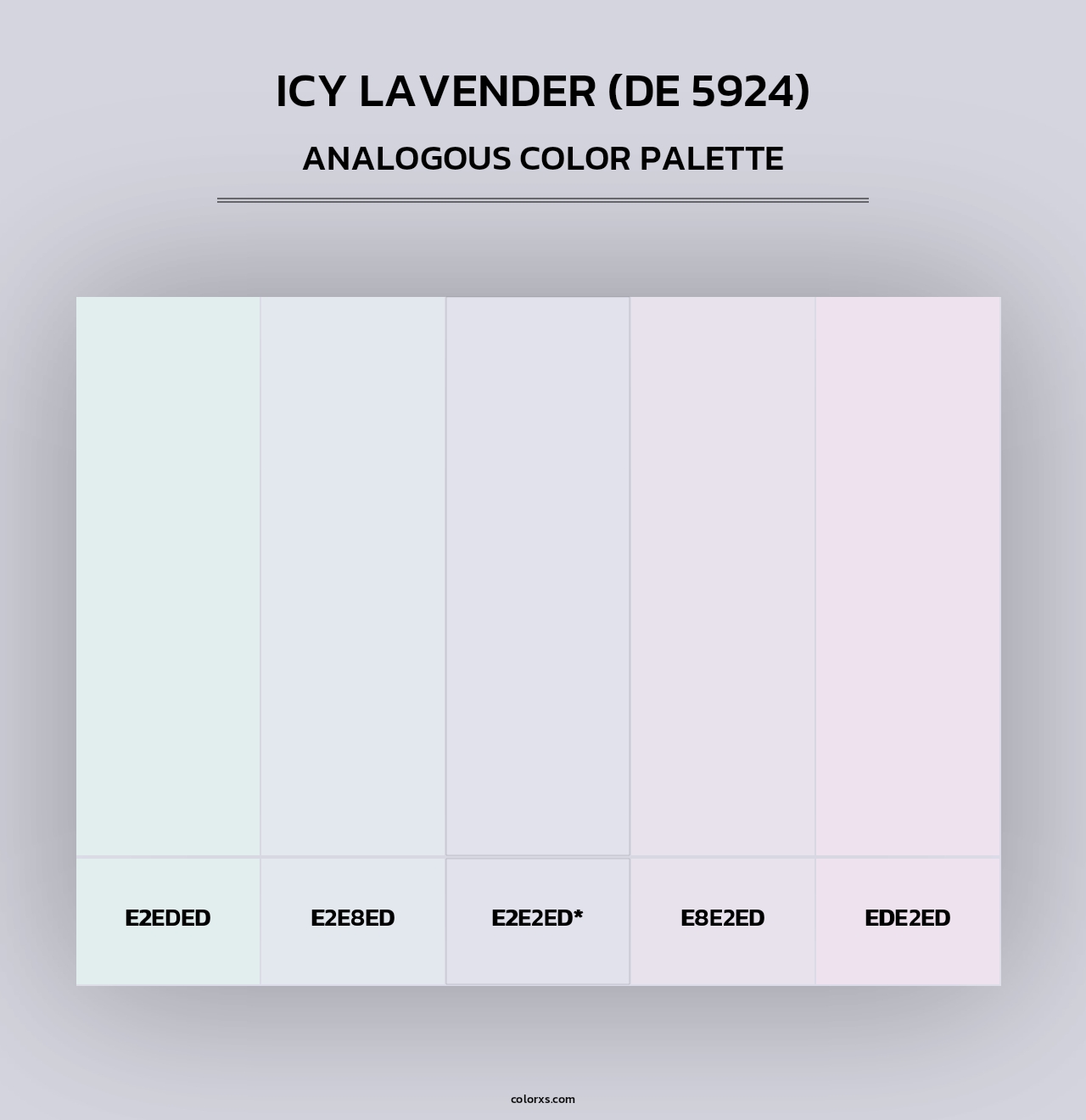 Icy Lavender (DE 5924) - Analogous Color Palette