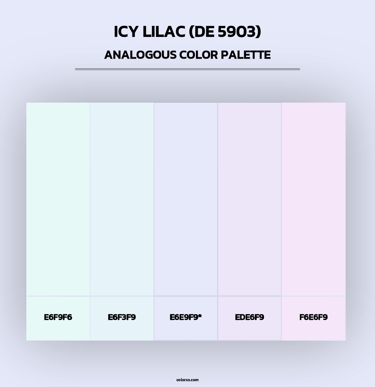 Icy Lilac (DE 5903) - Analogous Color Palette