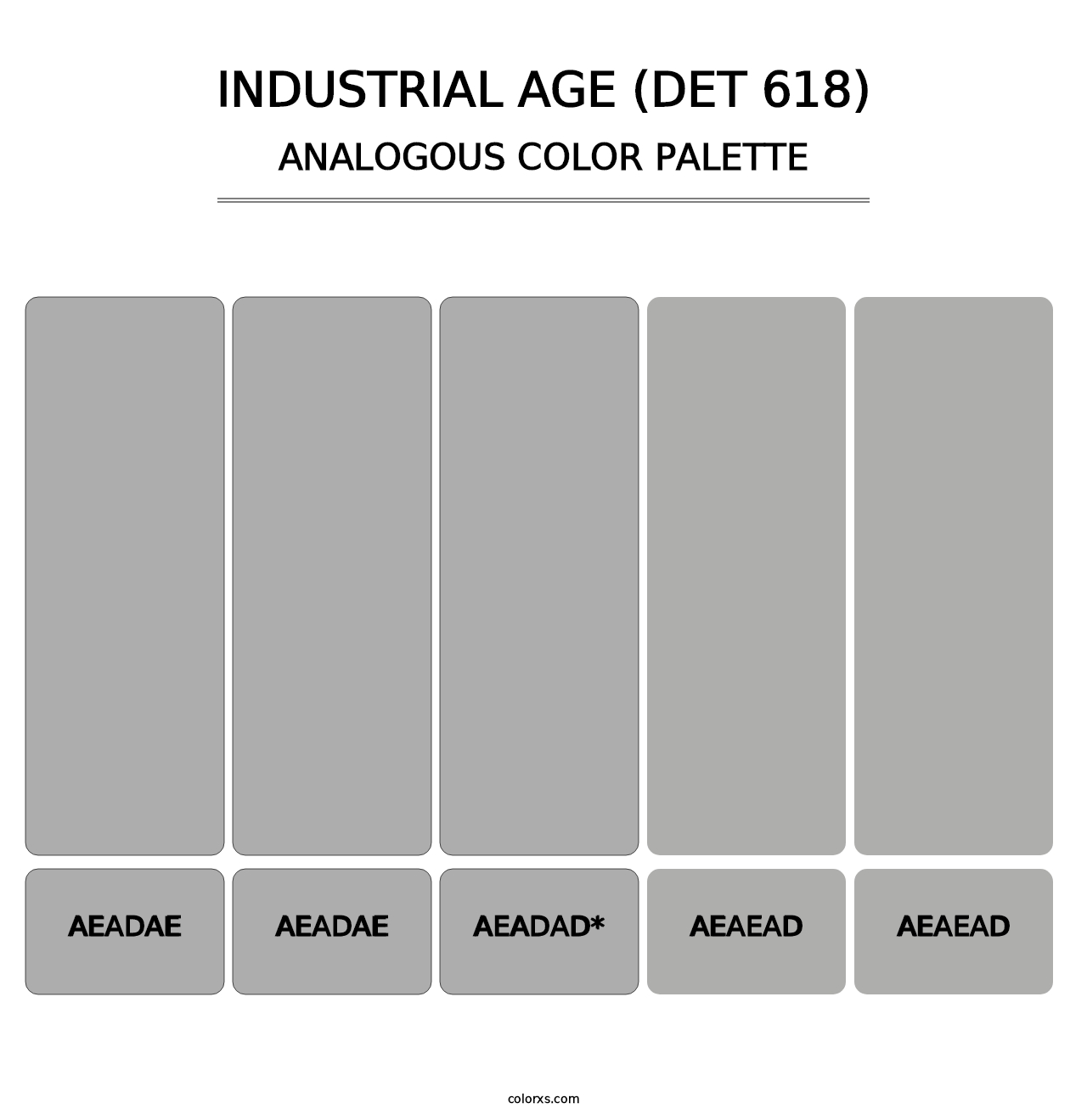 Industrial Age (DET 618) - Analogous Color Palette