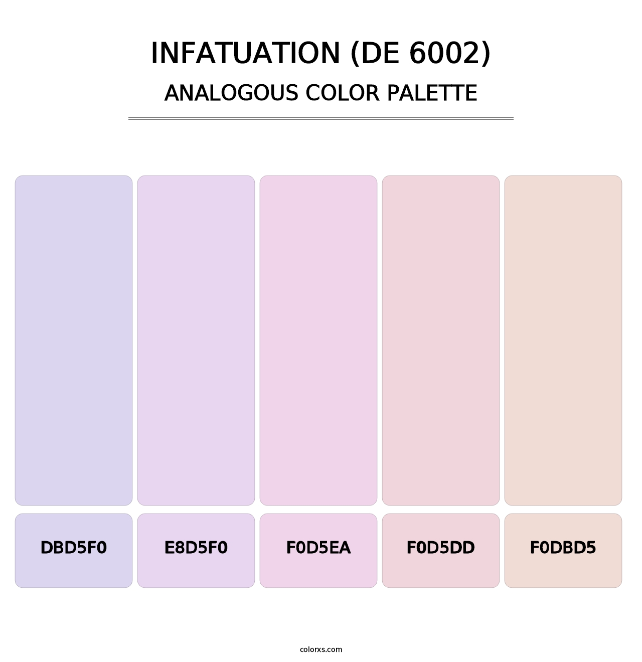 Infatuation (DE 6002) - Analogous Color Palette
