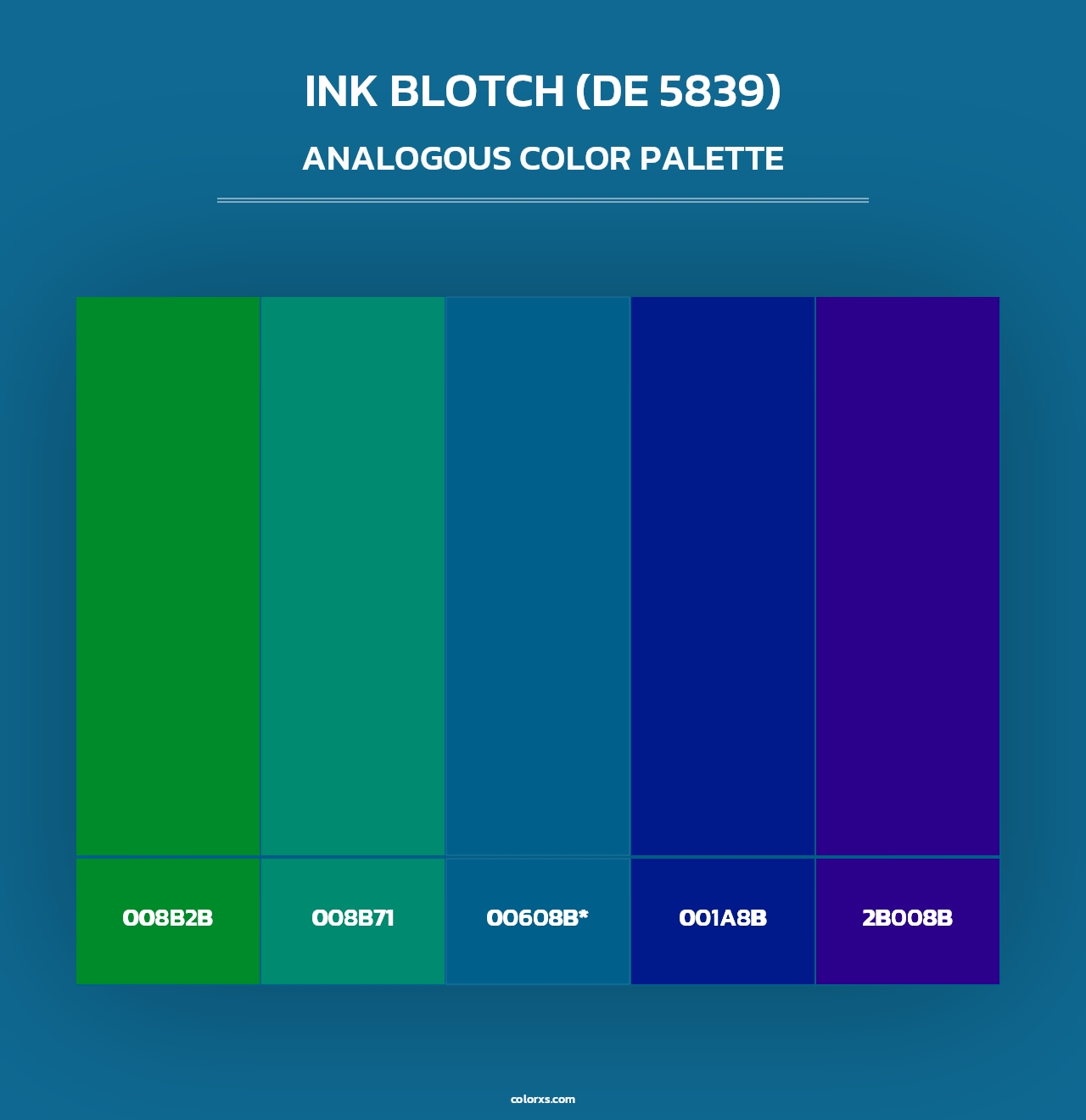 Ink Blotch (DE 5839) - Analogous Color Palette