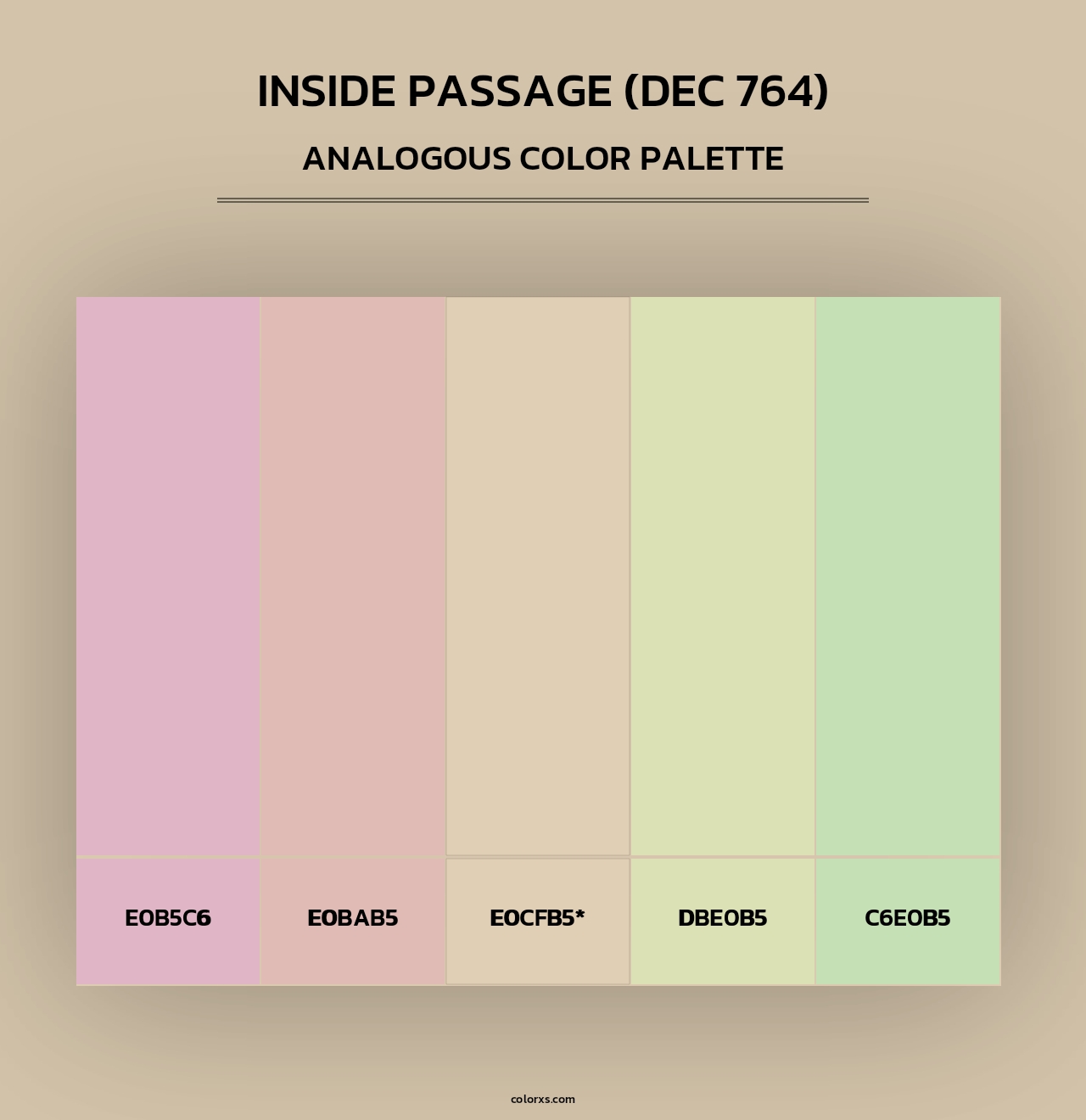 Inside Passage (DEC 764) - Analogous Color Palette