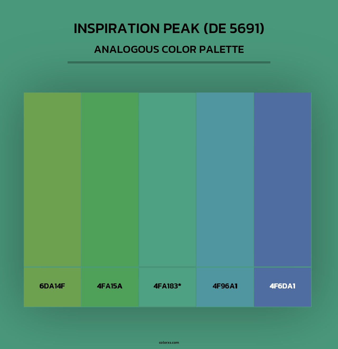 Inspiration Peak (DE 5691) - Analogous Color Palette