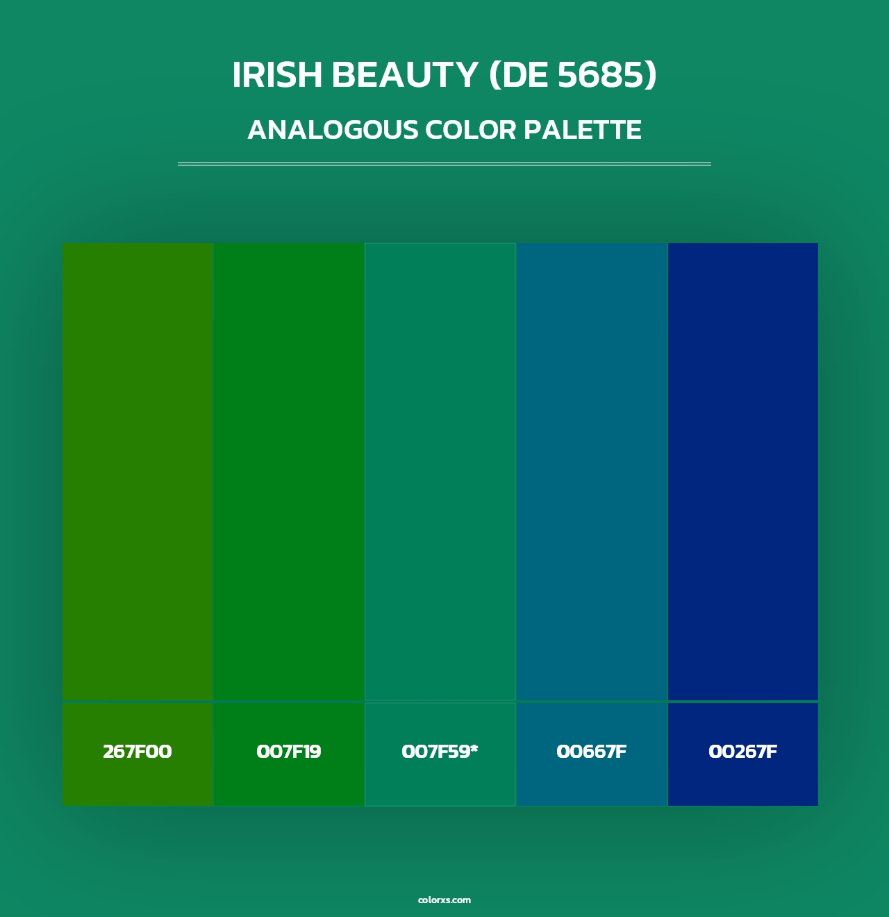 Irish Beauty (DE 5685) - Analogous Color Palette