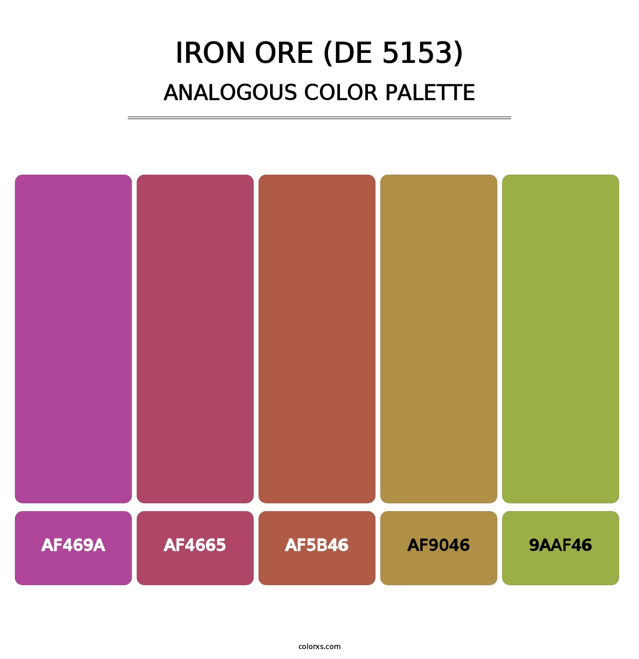 Iron Ore (DE 5153) - Analogous Color Palette
