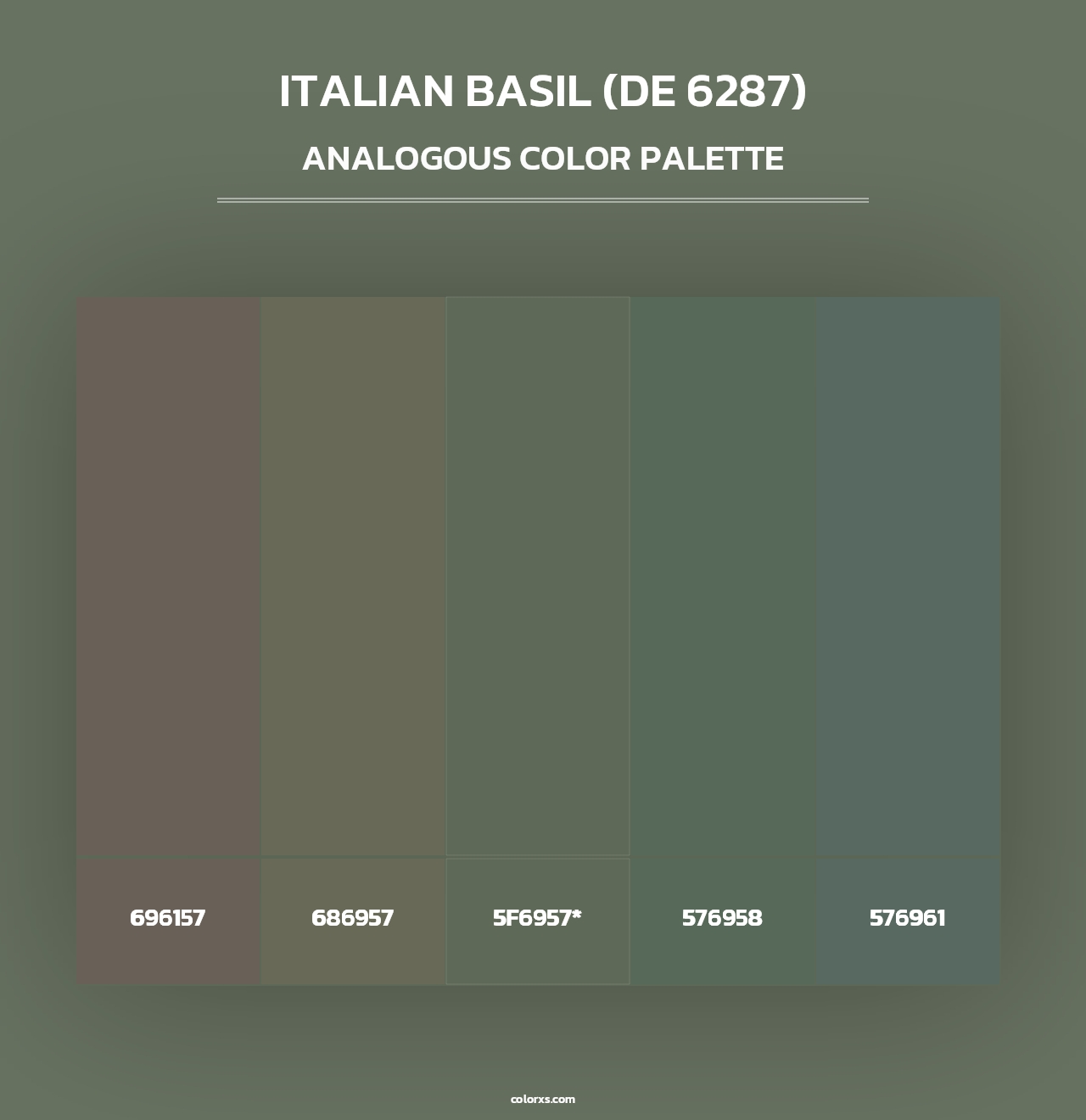 Italian Basil (DE 6287) - Analogous Color Palette