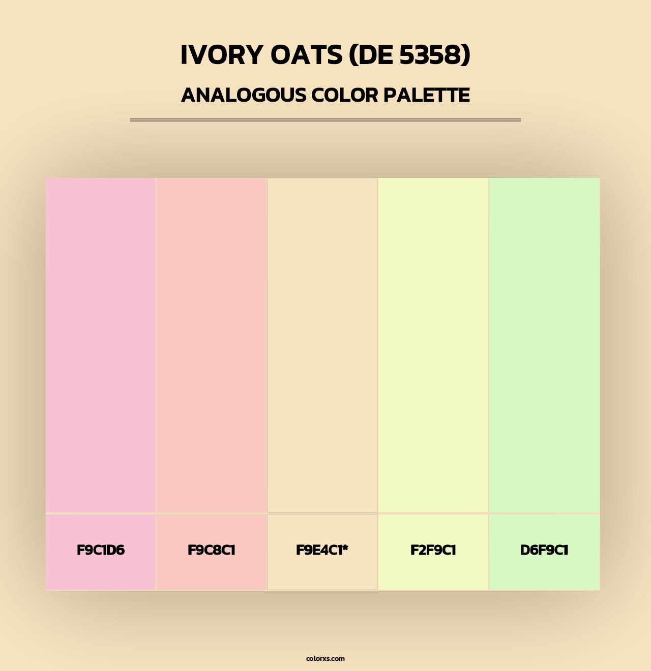 Ivory Oats (DE 5358) - Analogous Color Palette