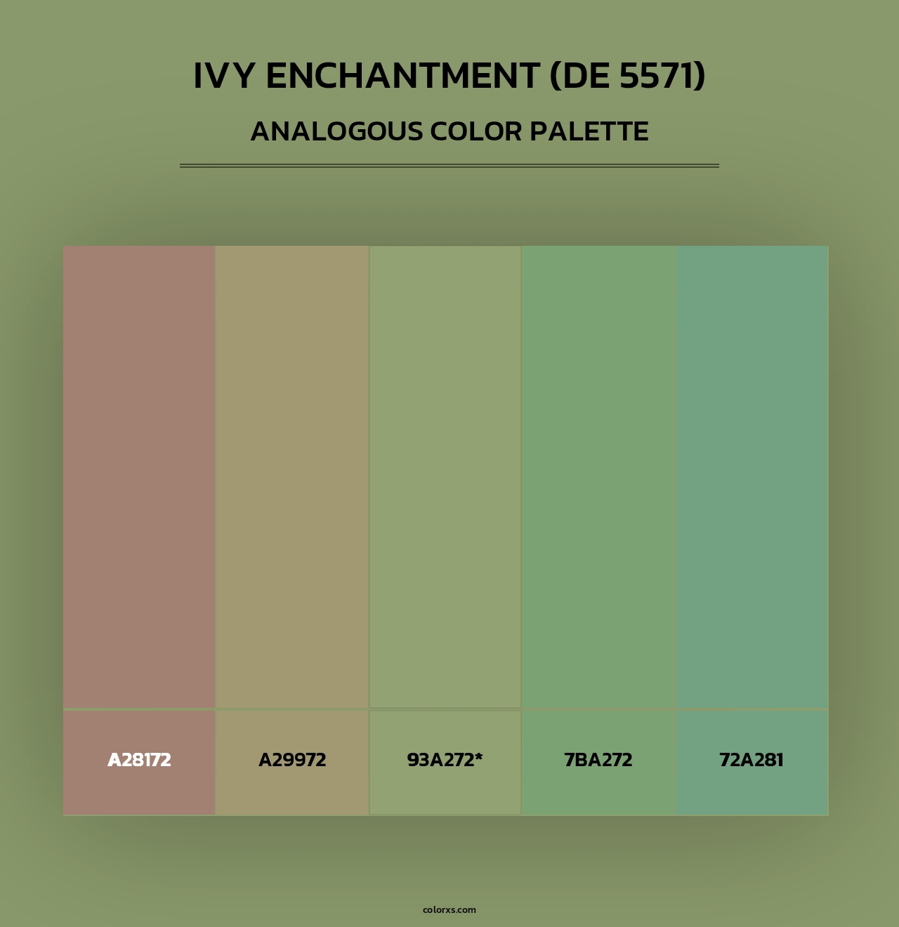 Ivy Enchantment (DE 5571) - Analogous Color Palette