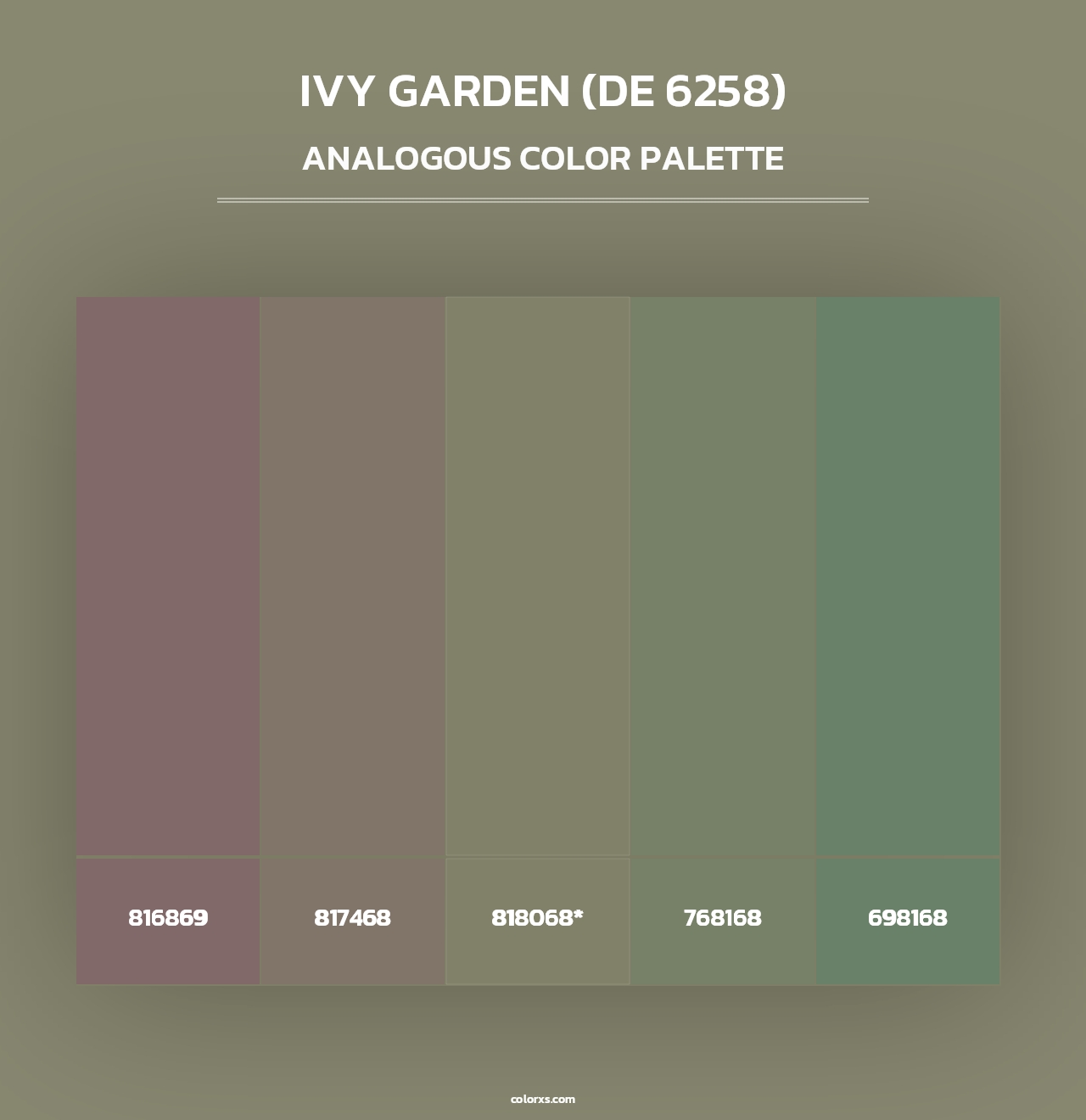 Ivy Garden (DE 6258) - Analogous Color Palette