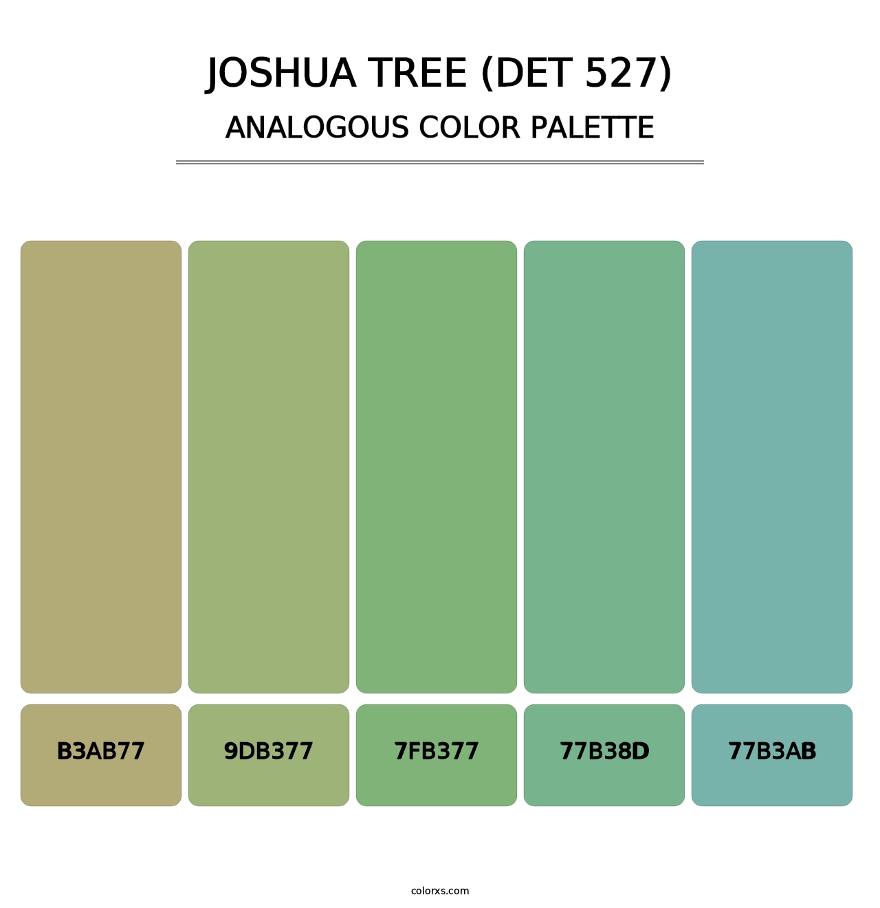 Joshua Tree (DET 527) - Analogous Color Palette