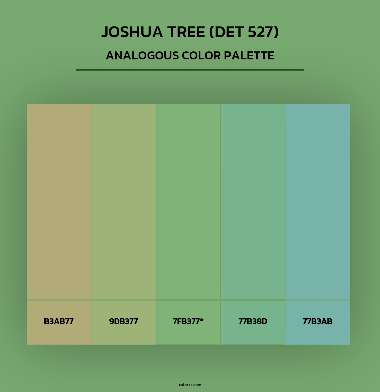Joshua Tree (DET 527) - Analogous Color Palette