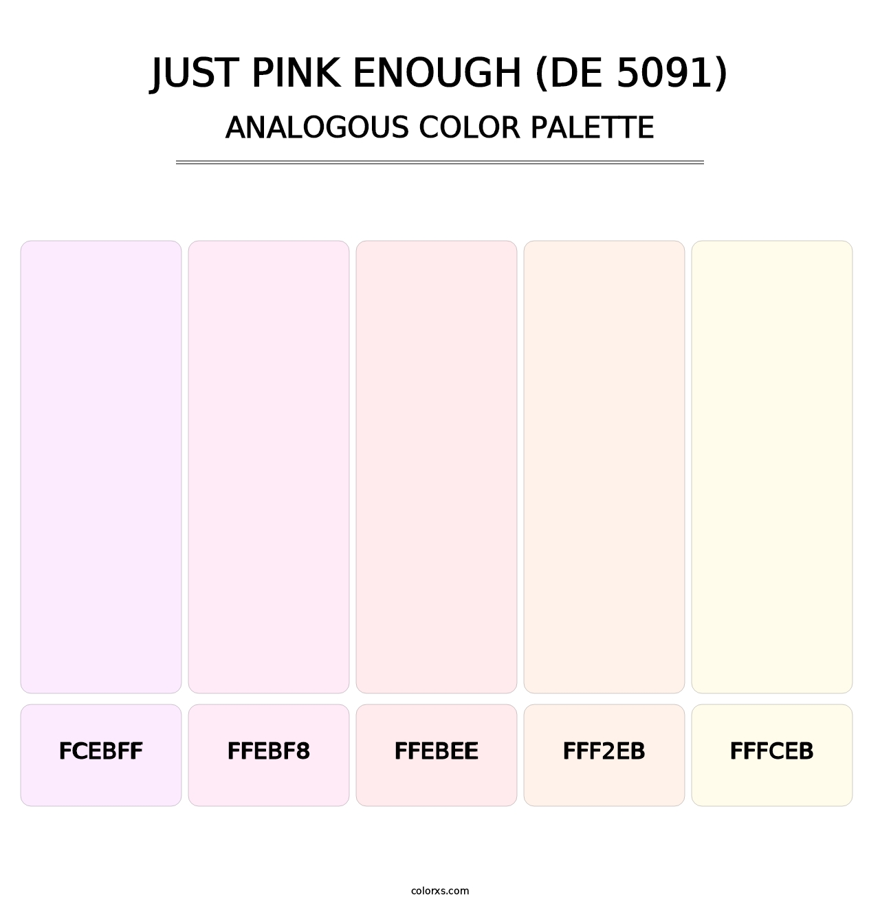 Just Pink Enough (DE 5091) - Analogous Color Palette