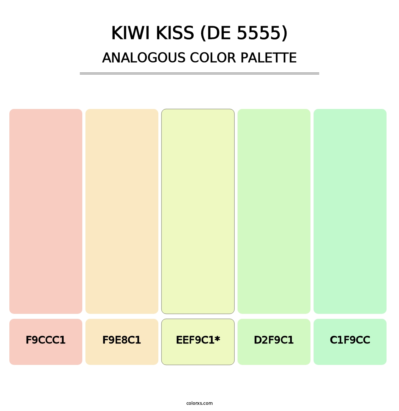 Kiwi Kiss (DE 5555) - Analogous Color Palette