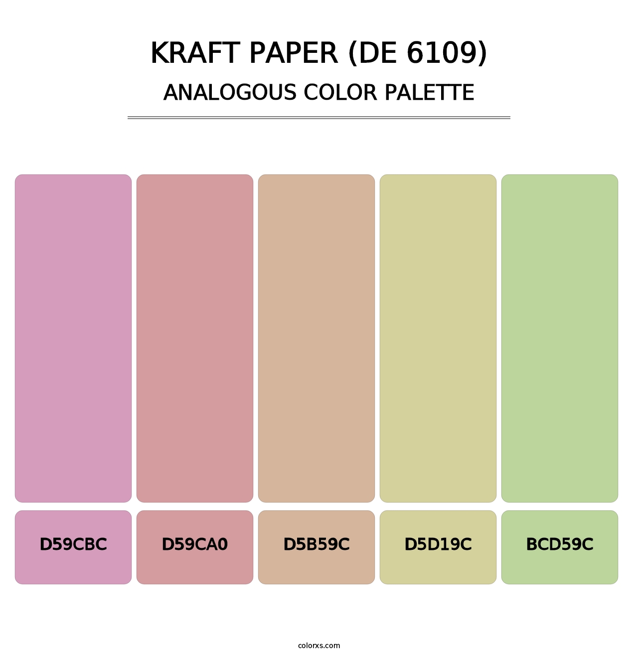 Kraft Paper (DE 6109) - Analogous Color Palette