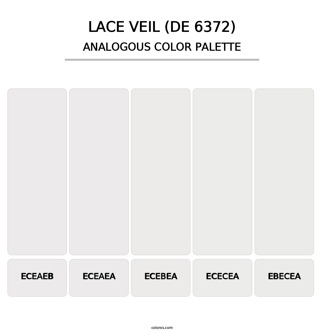 Lace Veil (DE 6372) - Analogous Color Palette