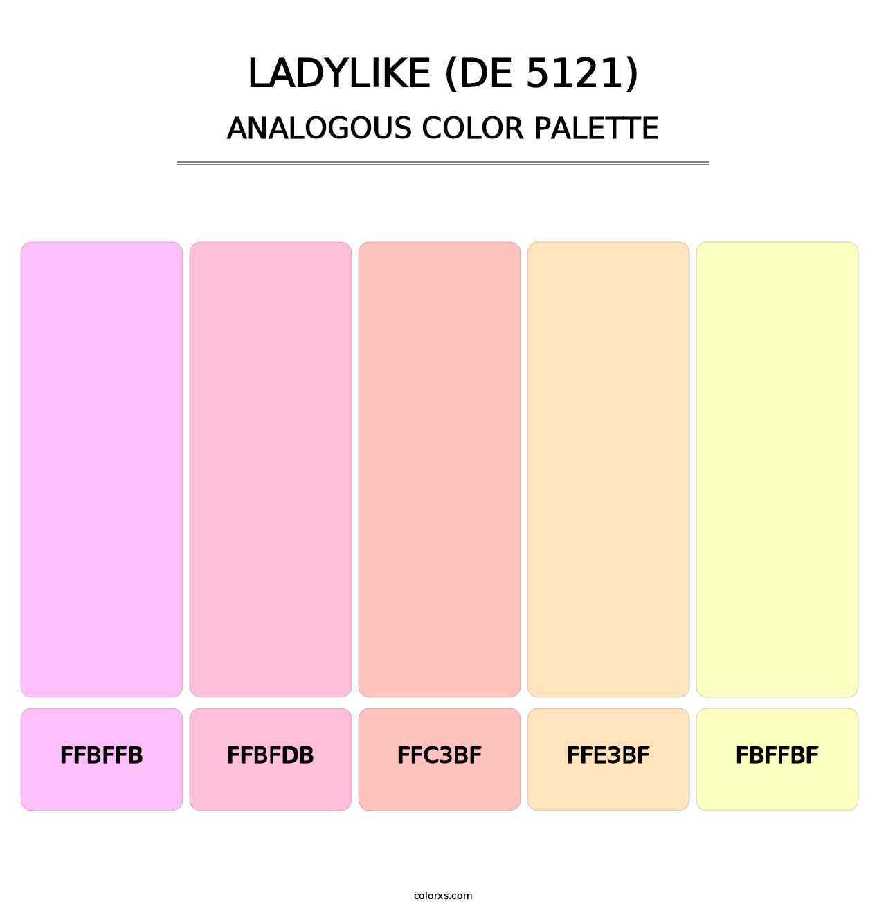Ladylike (DE 5121) - Analogous Color Palette