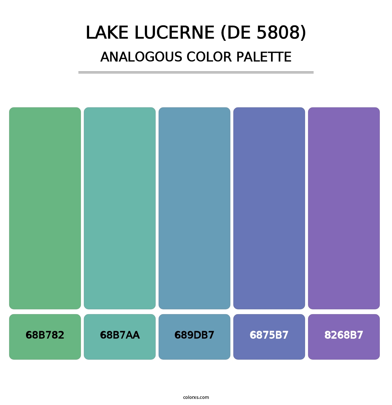 Lake Lucerne (DE 5808) - Analogous Color Palette