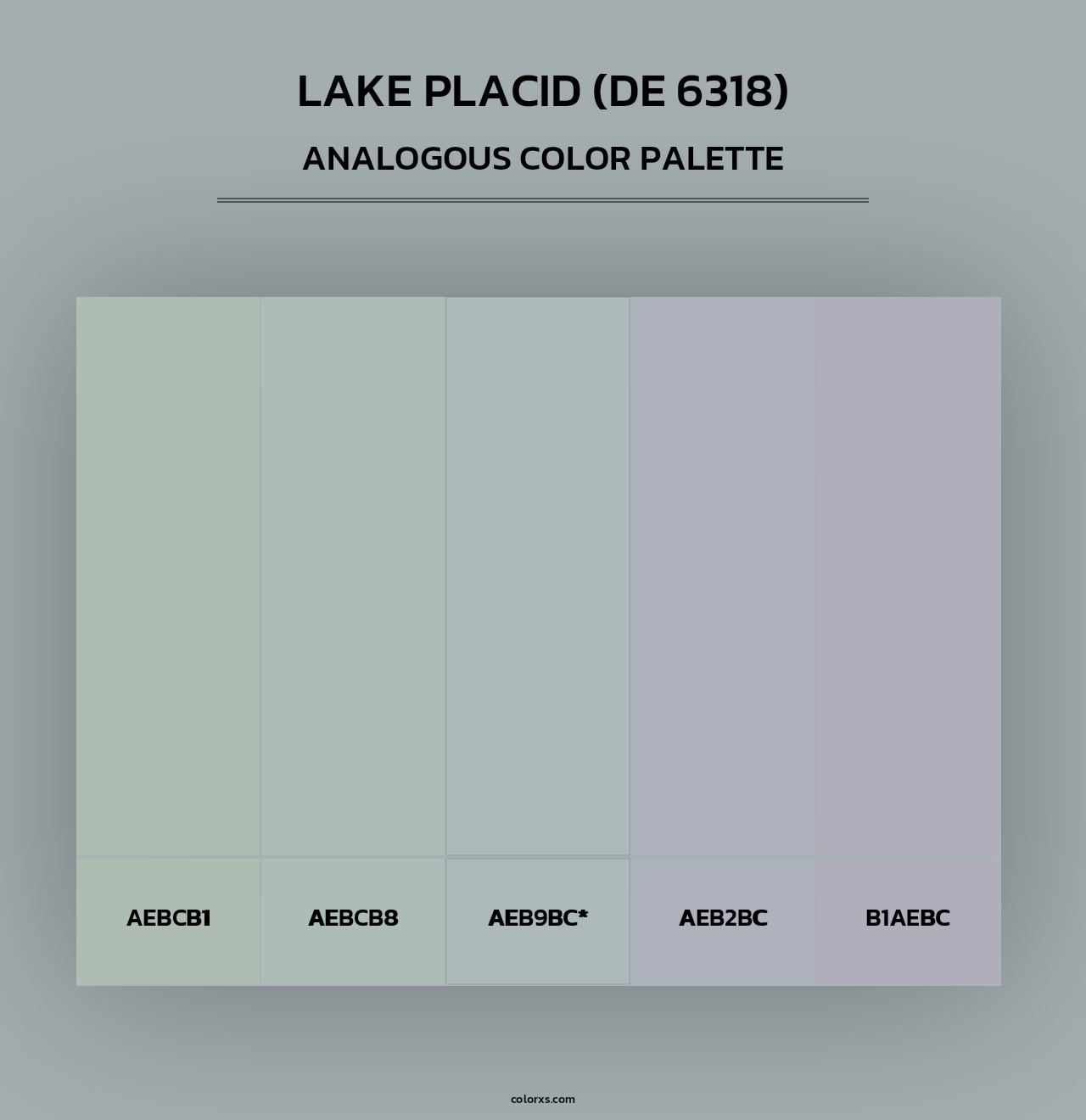 Lake Placid (DE 6318) - Analogous Color Palette