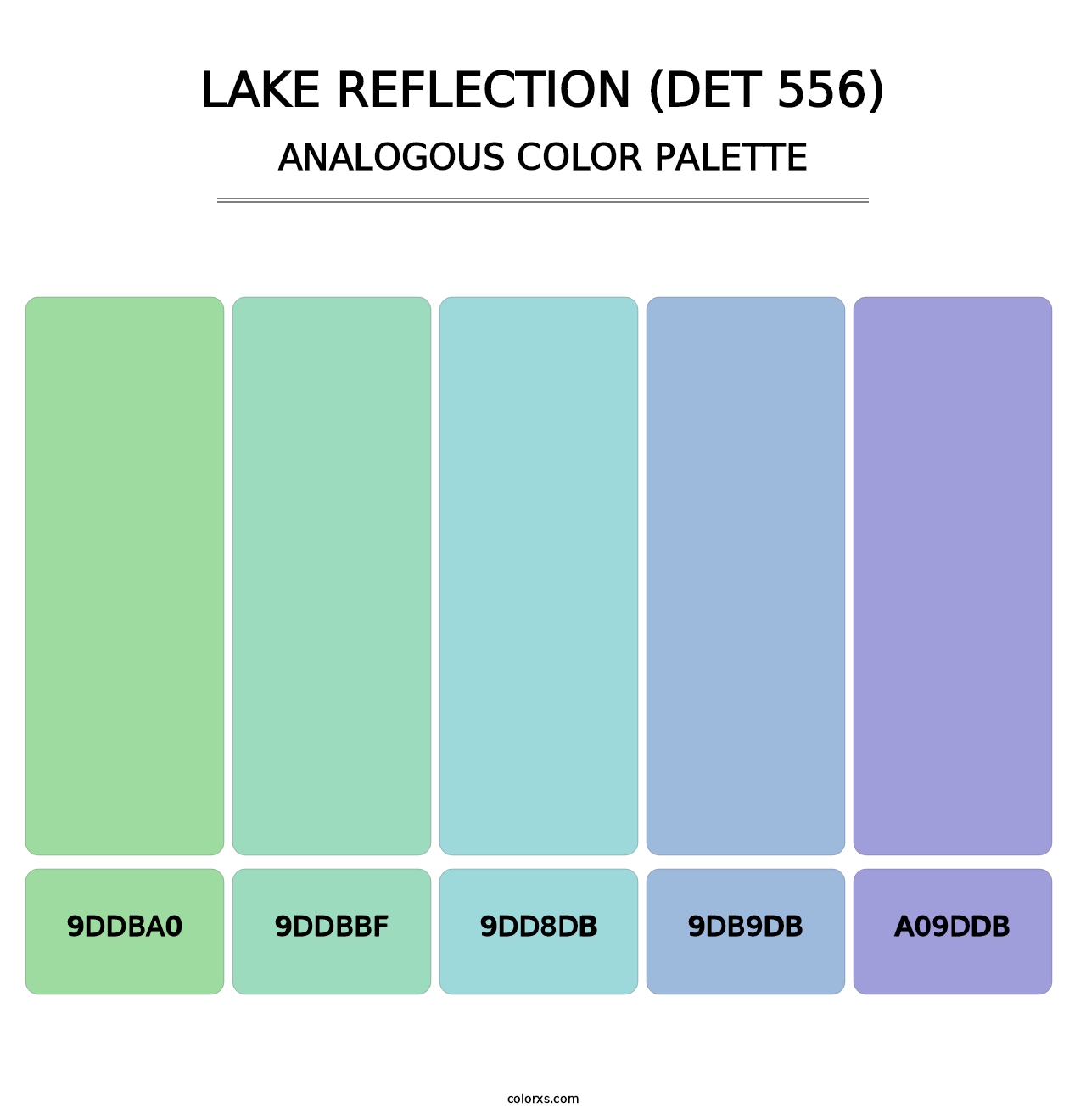 Lake Reflection (DET 556) - Analogous Color Palette