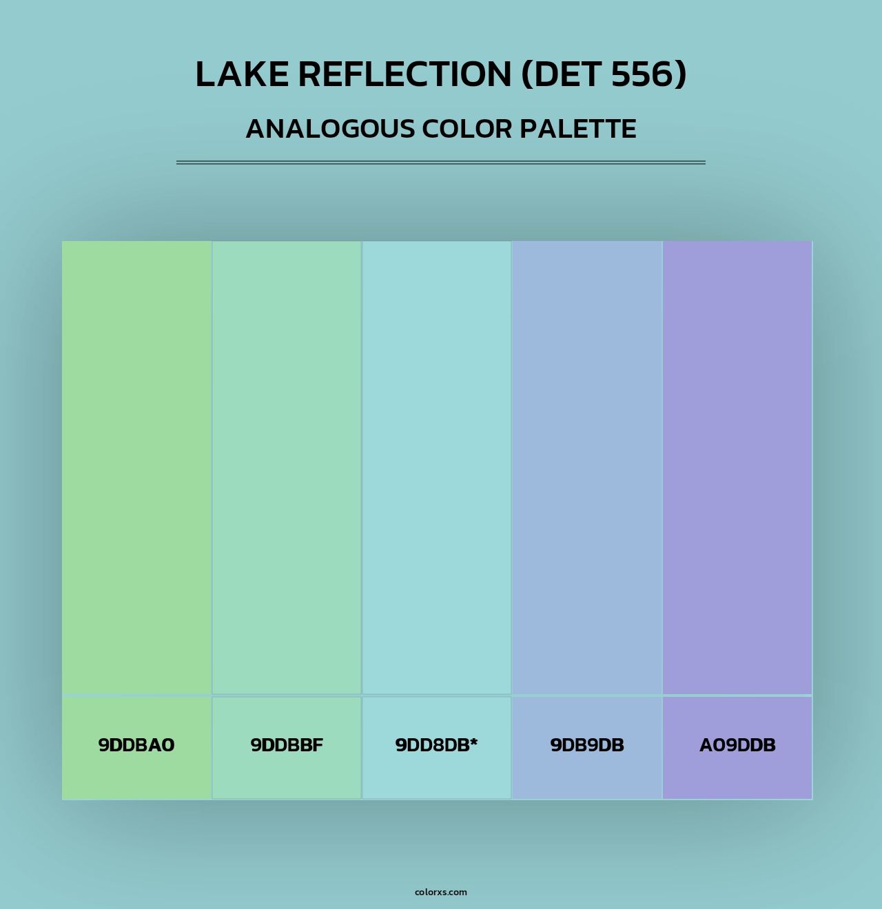 Lake Reflection (DET 556) - Analogous Color Palette