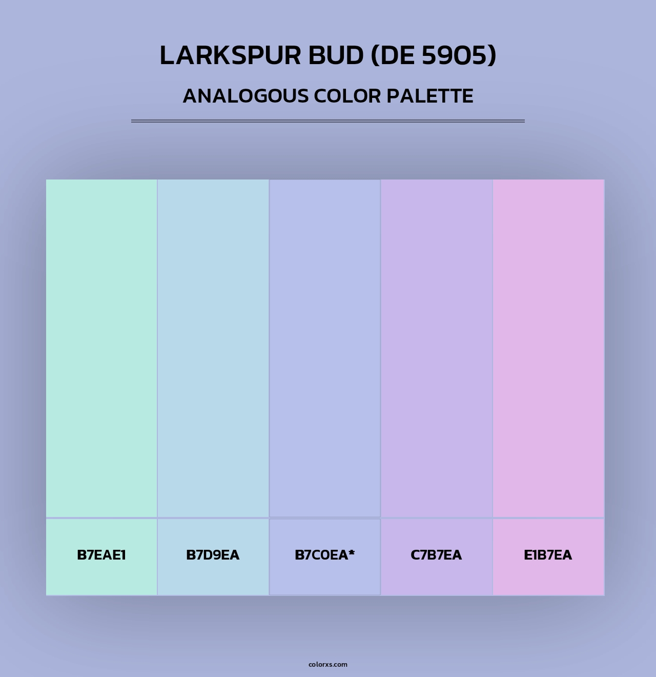 Larkspur Bud (DE 5905) - Analogous Color Palette
