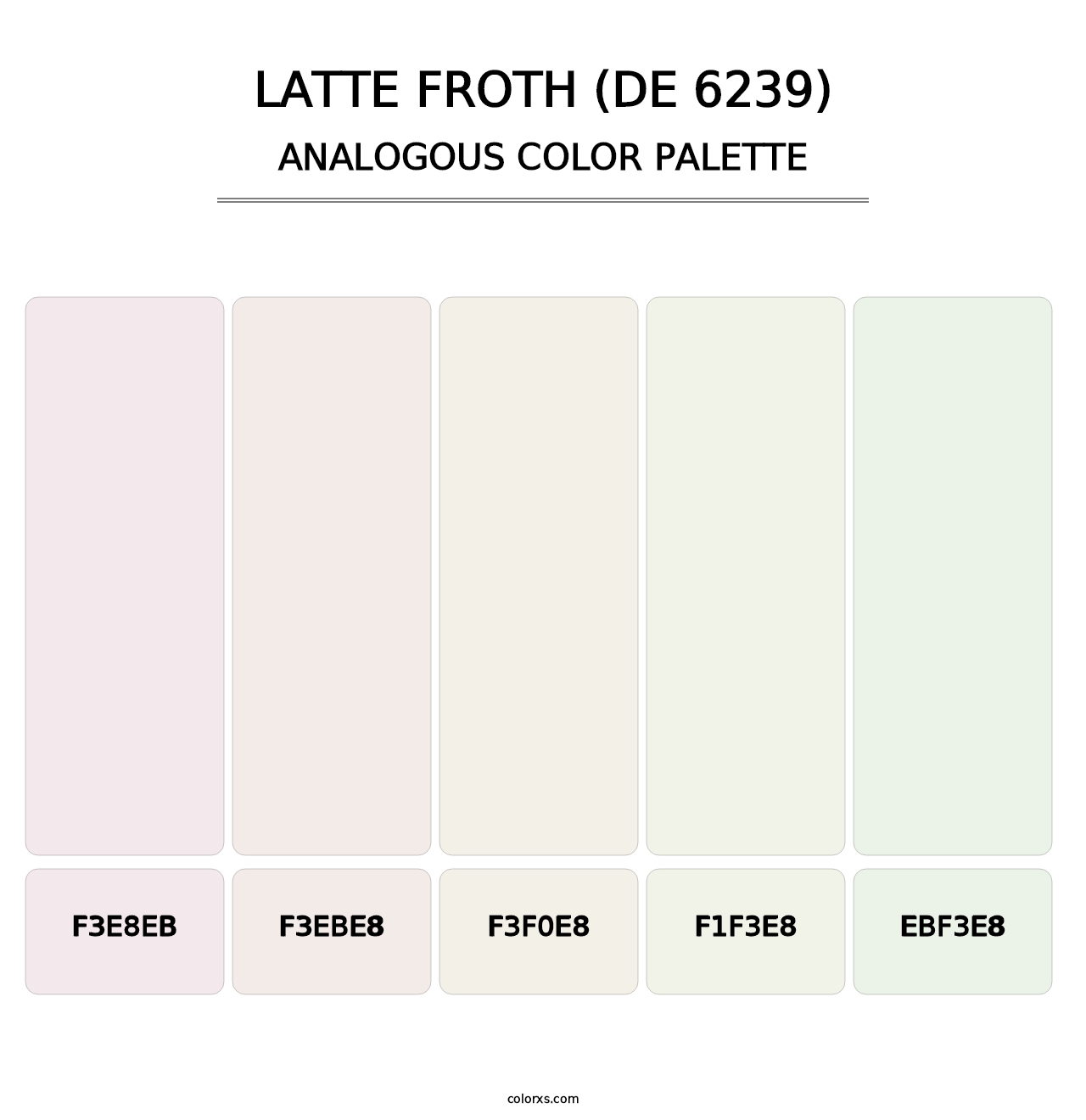 Latte Froth (DE 6239) - Analogous Color Palette