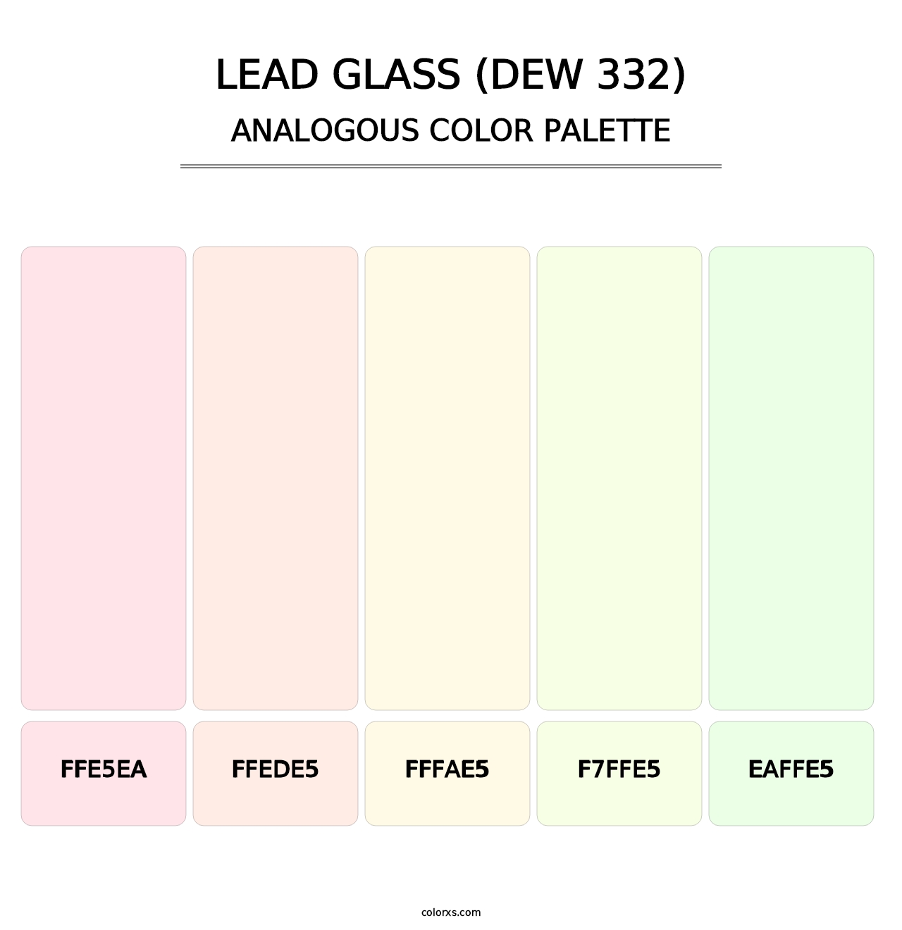 Lead Glass (DEW 332) - Analogous Color Palette