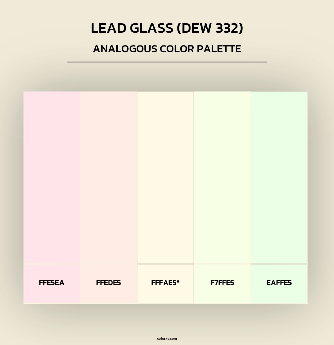 Lead Glass (DEW 332) - Analogous Color Palette