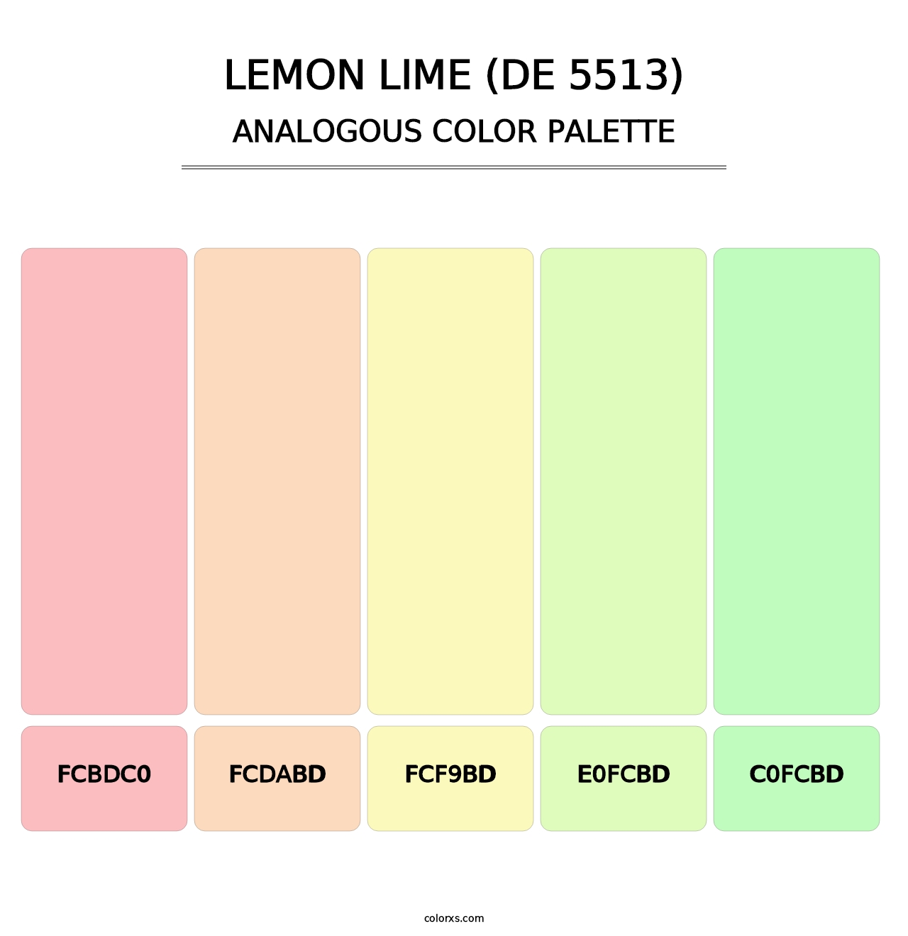 Lemon Lime (DE 5513) - Analogous Color Palette