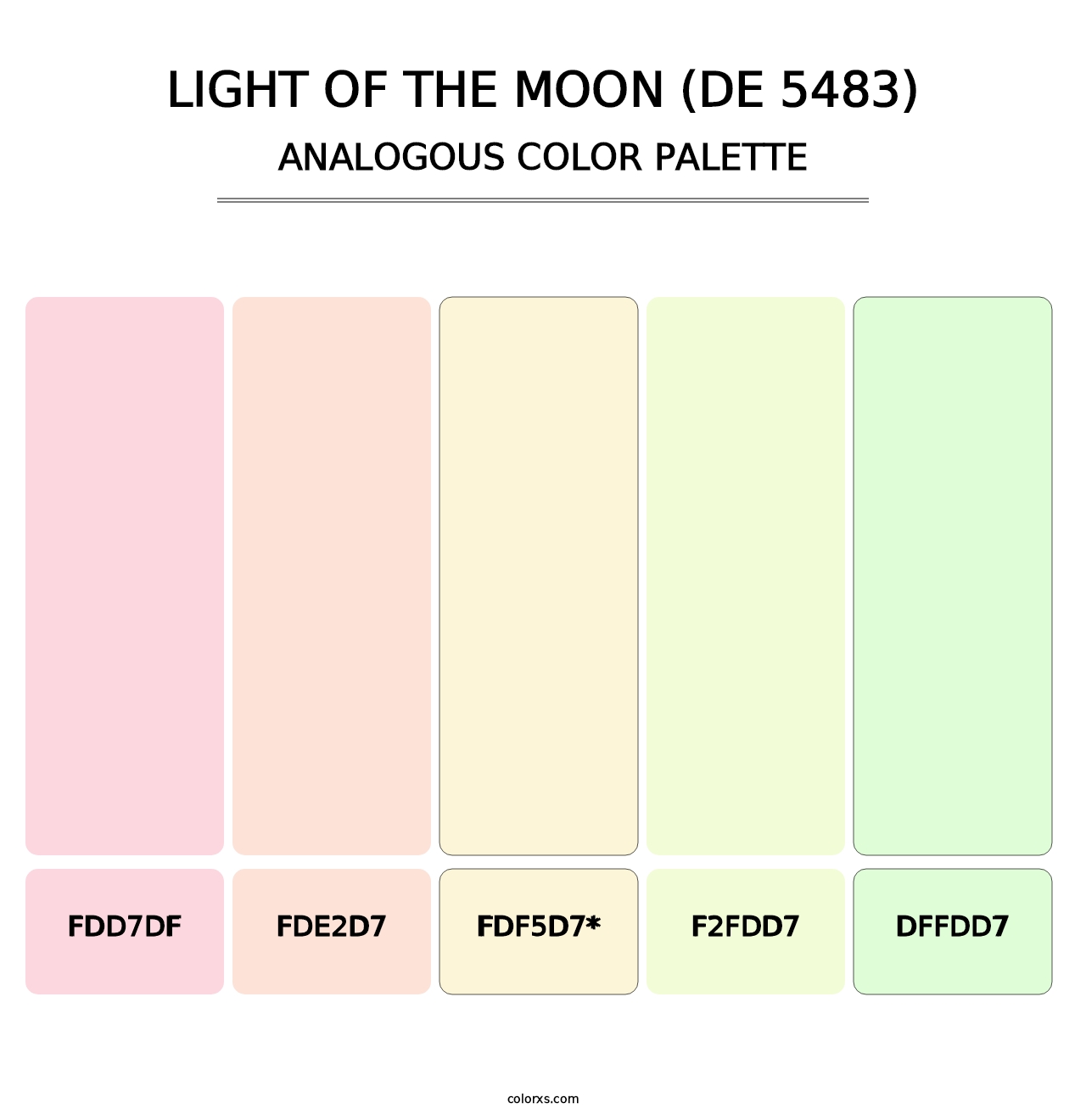 Light of the Moon (DE 5483) - Analogous Color Palette