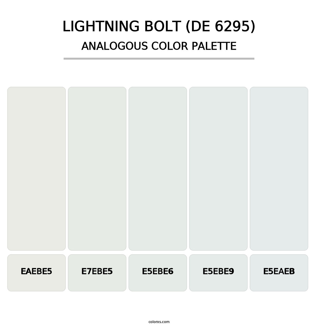 Lightning Bolt (DE 6295) - Analogous Color Palette