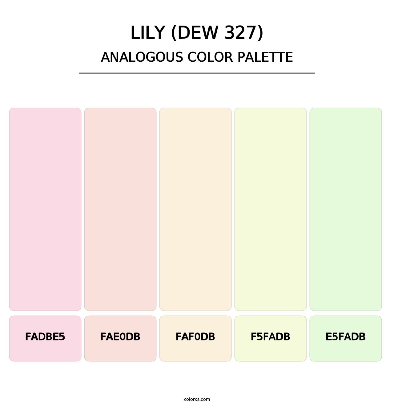 Lily (DEW 327) - Analogous Color Palette