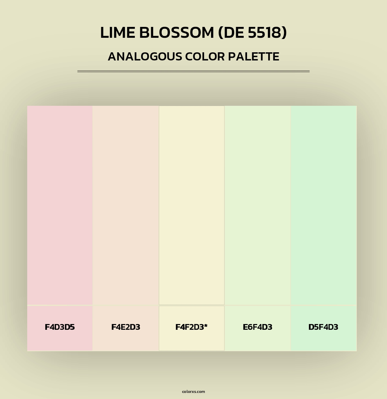Lime Blossom (DE 5518) - Analogous Color Palette