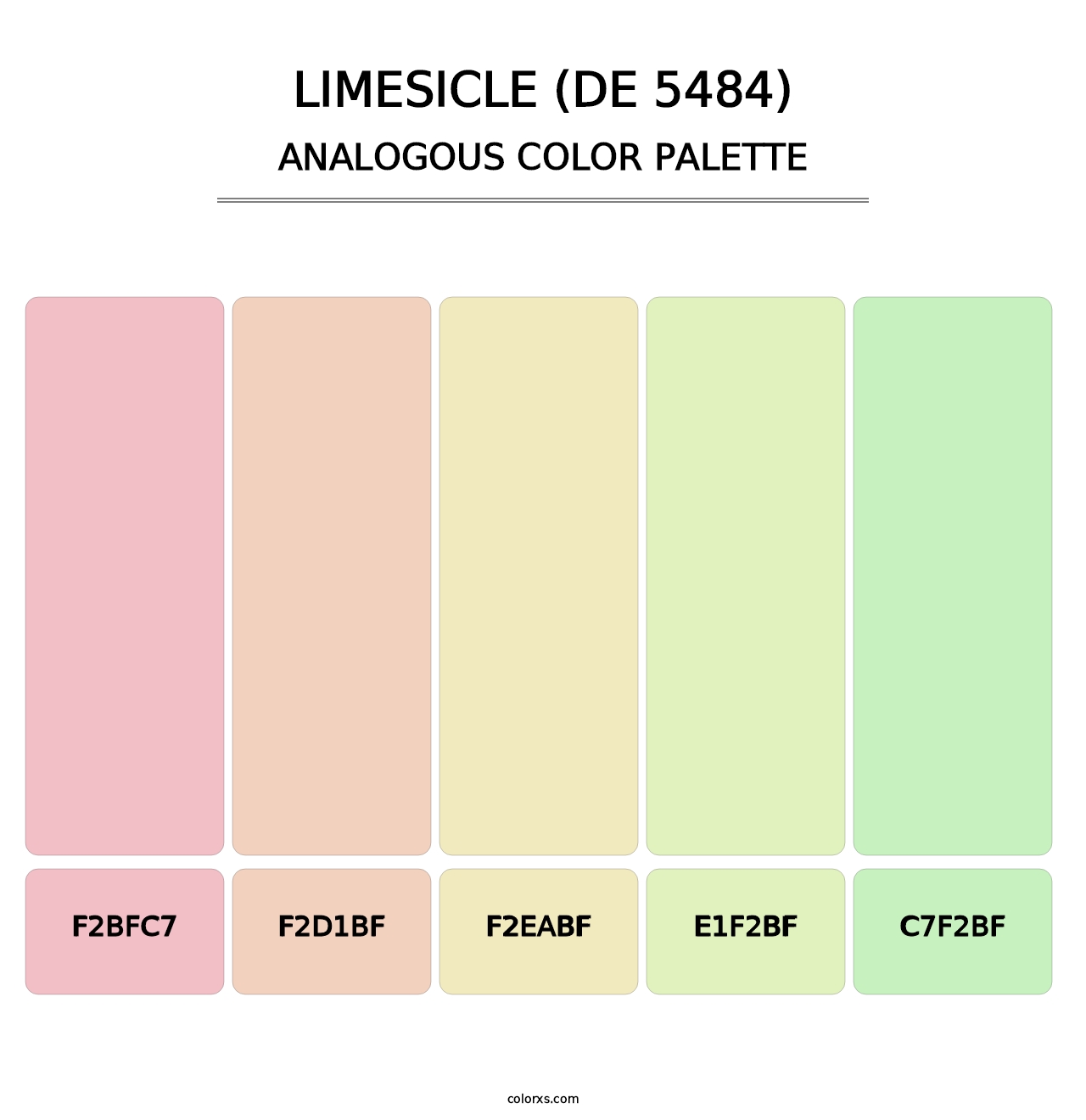 Limesicle (DE 5484) - Analogous Color Palette