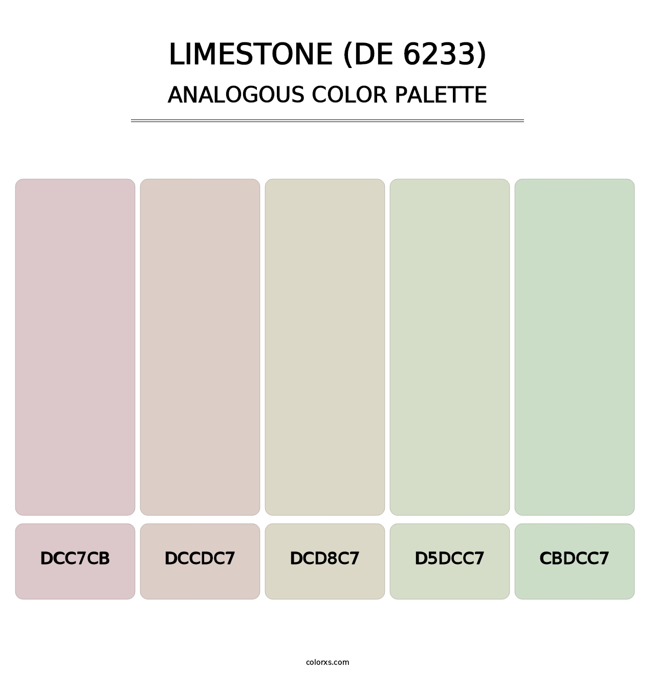 Limestone (DE 6233) - Analogous Color Palette