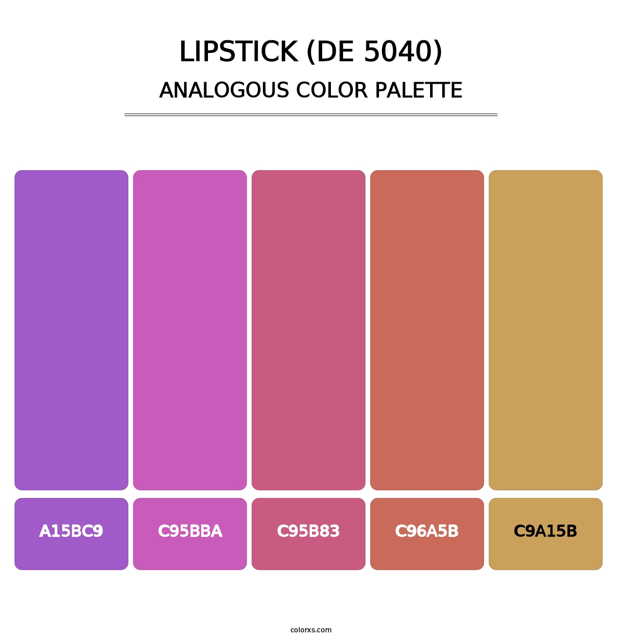 Lipstick (DE 5040) - Analogous Color Palette
